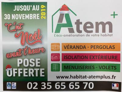 c'est Noël avant l'heure chez ATEM+ : pose offerte jusqu'au 30 novembre 2019